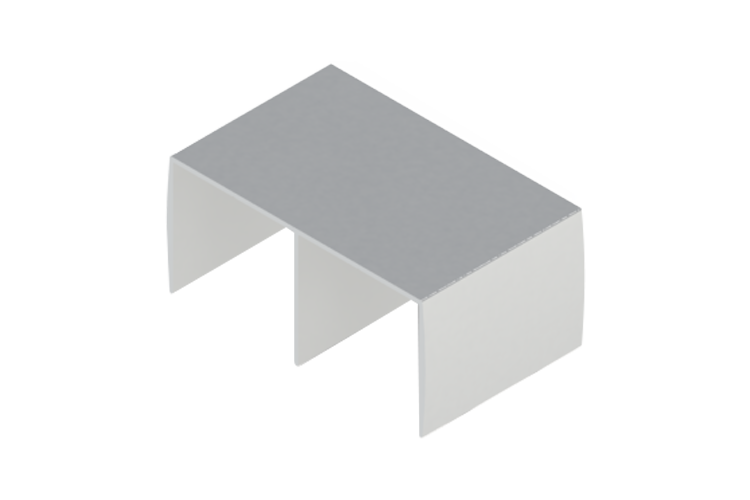 DES-269 | TRILHO SUPERIOR DUPLO C/ ABA CONVEXA