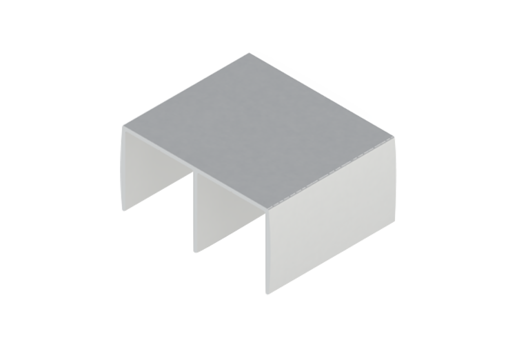 DES-287 | TRILHO SUPERIOR DUPLO C/ ABA CONVEXA
