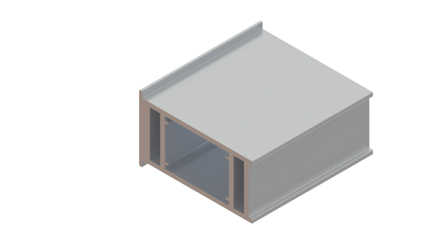 DES-1969 | PERFIL MONTANTE VIDRO DUPLO