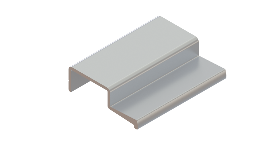 DES-2185 | PERFIL PUXADOR QUADRO 20mm