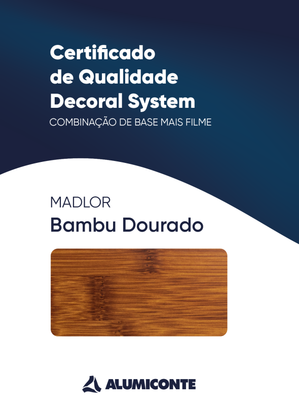 Certificado de Qualidade Madlor Bambu Dourado