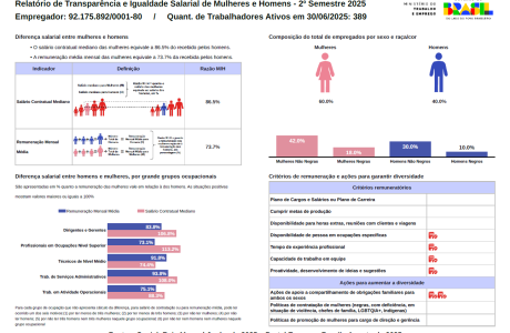 Relatório de Transparência e Igualdade Salarial