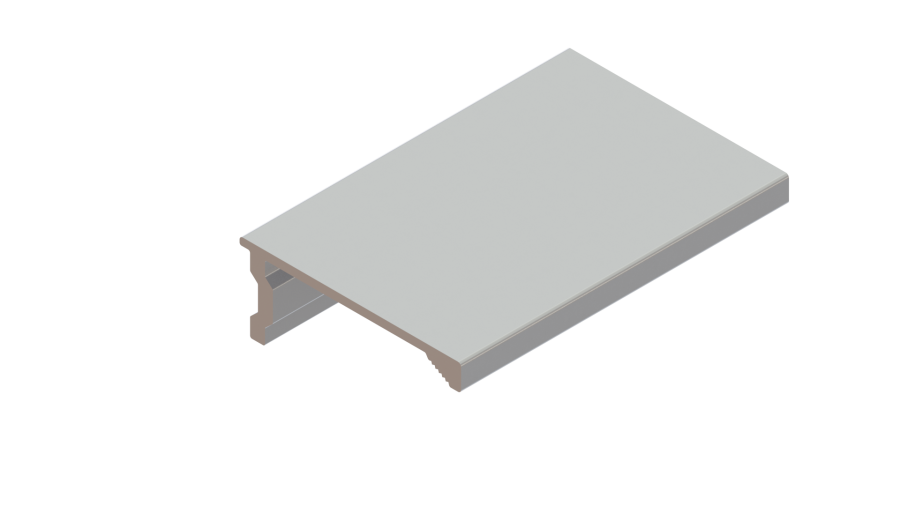 DES-2822 | PERFIL PUXADOR EMBUTIR RETO