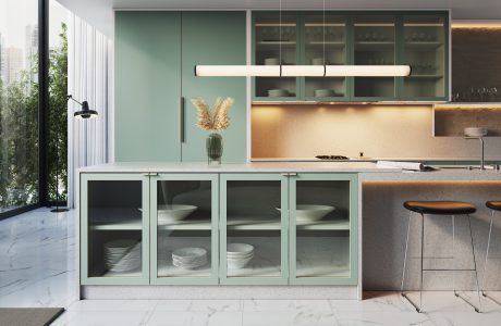 Portas de vidro com perfil de alumínio: aplicações que valorizam projetos moveleiros