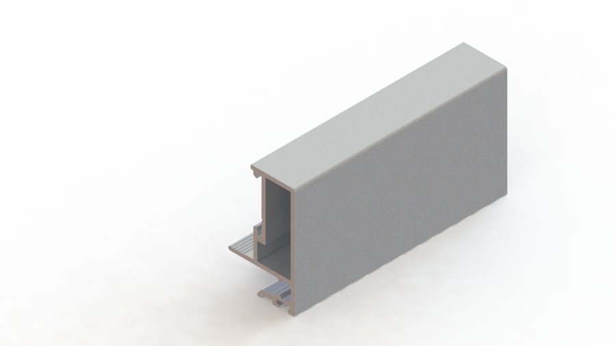 MGA-3021 | PERFIL MONTANTE SLIM INTERNO C/BAGUETE