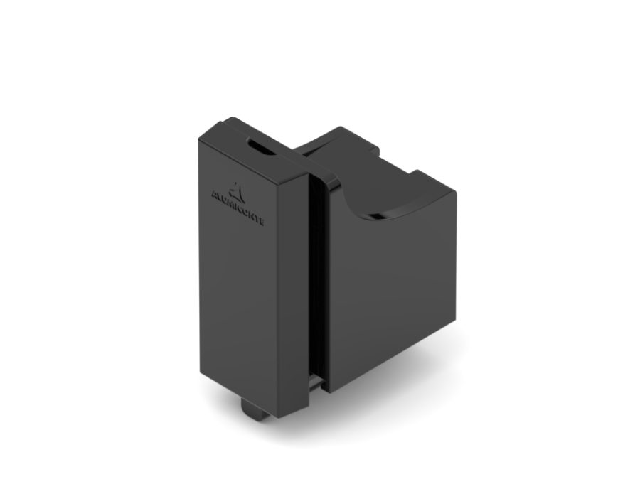 GUI-3204 | GUIA E LIMITADOR INFERIOR TRILHO U S/ FIXAÇÃO APARENTE